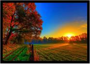 Quadro Decorativo Natureza Paisagem Pôr Do Sol Salas Quartos Escritório Com Moldura R032