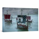Quadro decorativo Navegação Vikings - Tela em Tecido Quadro decorativo Navegação Vikings - Tela em Tecido