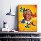 Quadro Decorativo Nelson Mandela- Arte 24x18cm Quadro Decorativo Nelson Mandela- Arte 24x18cm