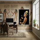 Quadro Decorativo Nerfetiti Com Gato - 70x50cm