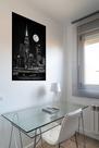 Quadro Decorativo New York Luzes Luar - 70x50cm