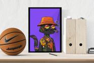 Quadro Decorativo NFT de Gato Cripto com Moldura E Acetato Tamanho A3 Quadro Decorativo NFT de Gato Cripto com Moldura E Acetato Tamanho A3