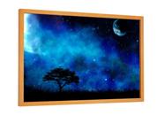 Quadro decorativo - noite estrelada lua cheia
