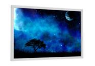Quadro decorativo - noite estrelada lua cheia