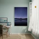 Quadro Decorativo Noite Imensa 70x50cm Mold Preta