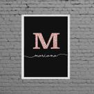 Quadro Decorativo Nome Mariana 24x18cm
