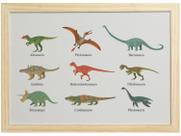 Quadro Decorativo Nomes Dino 24,5x34,5cm