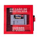 Quadro Decorativo Nostalgia Quebre o Vidro Cartucho Super Nintendo Ghouls N Ghost Geek