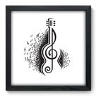 Quadro Decorativo - Notas Musicais - 33cm x 33cm - 086qdgp Quadro Decorativo - Notas Musicais - 33cm x 33cm - 086qdgp