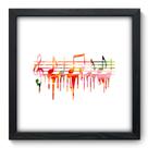 Quadro Decorativo - Notas Musicais - 33cm x 33cm - 088qdgp Quadro Decorativo - Notas Musicais - 33cm x 33cm - 088qdgp