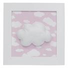 Quadro Decorativo Nuvem Rosa Quarto Bebê Infantil Menina Quadro Decorativo Nuvem Rosa Quarto Bebê Infantil Menina