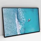 Quadro Decorativo O Mar e o Barco em tela Canvas