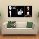 Quadro Decorativo O Poderoso Chefão Tecido 3 Peças