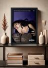 Quadro Decorativo Olivia Rodrigo GUTS (Dark) Com Vidro Tamanho:21cm x 30cm (A4)