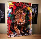 Quadro Decorativo Onça 1.00x70cm