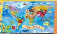 Quadro Decorativo Oopsy Daisy Our World em Canvas 102 x 61 cm