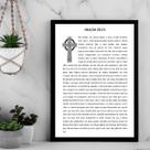 Quadro Decorativo Oração Celta 45x34cm - com vidro Quadro Decorativo Oração Celta 45x34cm - com vidro