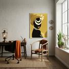 Quadro Decorativo Orixá Oxum - 70x50cm