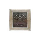 Quadro Decorativo Orixás Xango Moldura Clara