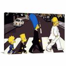 Quadro decorativo Os Simpson - The Beatles - Tela em Tecido Quadro decorativo Os Simpson - The Beatles - Tela em Tecido