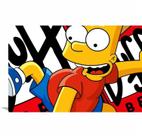 Quadro decorativo Os Simpsons Bart Duff Tela em Tecido