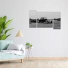Quadro Decorativo Oxford Carro Vintage P&B 90x60