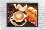 Quadro Decorativo Padarias Bolo Pães Café Gourmet Cafeterias Decorações Com Moldura