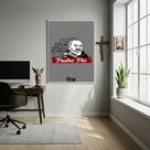 Quadro Decorativo Padre Pio Frase - 70x50cm