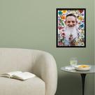 Quadro Decorativo Padrinho Sebastião 45x34cm - com vidro