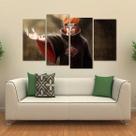 Quadro Decorativo Pain Nagato Escritório Em Tecido 4 Peças 1