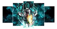 Quadro Decorativo Painel Anime Dragon Ball Super Goku E Vegeta"