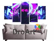 Quadro Decorativo Painel Evelynn Kda Skin Lol Game"