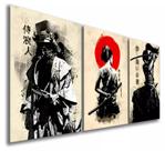 Quadro Decorativo Painel Japonês Samurai Japão" Quadro Decorativo Painel Japonês Samurai Japão"