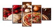 Quadro Decorativo Painel Pizza Italiana"