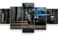 Quadro Decorativo Painel Viatura Carro Polícia"
