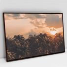 Quadro Decorativo Paisagem ao Por do Sol em tela Canvas Quadro Decorativo Paisagem ao Por do Sol em tela Canvas