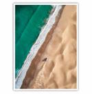 Quadro Decorativo Paisagem Areia e Mar para Sala Quarto Hall