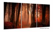 Quadro Decorativo Paisagem Árvores 120x60 Grande Em Tecido