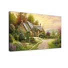 Quadro Decorativo Paisagem Moderna Tela Canva Cabana Lago Borda Infinita 60x40 cm