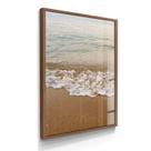 Quadro Decorativo Paisagem Onda e Paz 55x40 Com Vidros