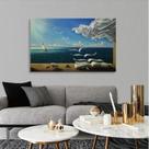 Quadro decorativo Paisagem Paz Livro Tela em Tecido
