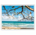 Quadro Decorativo Paisagem Praia Azul 90x60 para Sala Quarto
