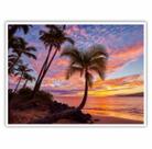 Quadro Decorativo Paisagem Praia Palmeiras para Sala Quarto