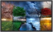 Quadro Decorativo Paisagem Quatro Estações Do Ano Com Moldura 1 metro x 60 cm TT08 Quadro Decorativo Paisagem Quatro Estações Do Ano Com Moldura 1 metro x 60 cm TT08