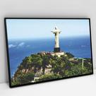 Quadro Decorativo Paisagem Rio de Janeiro Cristo Redentor em tela Canvas
