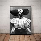 Quadro Decorativo Palhaço Bozo Foto Retro