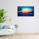 Quadro Decorativo Palmeiras e Lago 90x60