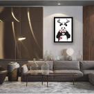 Quadro Decorativo Panda Coração 45x34cm
