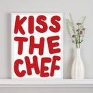 Quadro Decorativo Para Cozinha Kiss The Chef 45x34cm