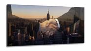 Quadro decorativo Para Escritórios Mundo Dos Negócios em Tecido Canvas 130x60 Quadro decorativo Para Escritórios Mundo Dos Negócios em Tecido Canvas 130x60